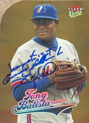 Tony Batista Signed 2004 Fleer Ultra Gold Medallion Baseball Card - Montreal Expos #272