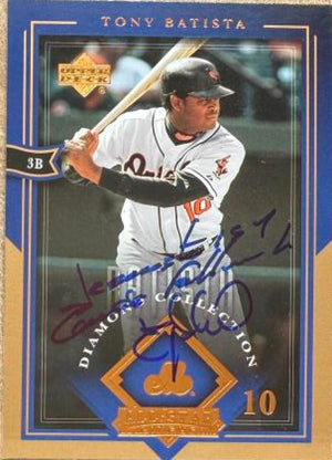 Tony Batista Signed 2004 Upper Deck Diamond Collection All-Star Lineup Baseball Card - Montreal Expos #12