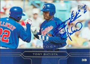Tony Batista Signed 2005 Upper Deck Baseball Card - Montreal Expos #125