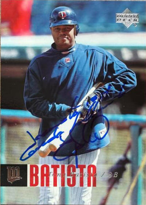 Tony Batista Signed 2006 Upper Deck Baseball Card - Minnesota Twins #695