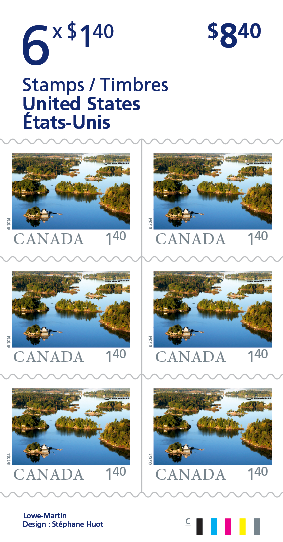 6 Canada to US Stamps (for American Customers)