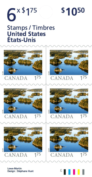 6 Canada to US Stamps (for American Customers)