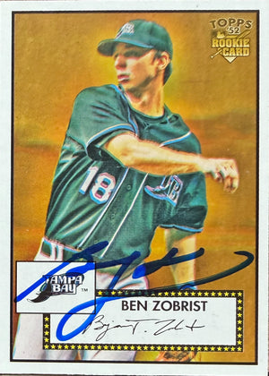 Ben Zobrist Signed 2006 Topps '52 Rookies Baseball Card - Tampa Bay Rays #31