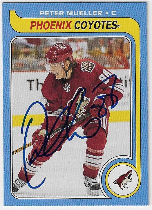 Peter Mueller Signed 2008-09 O-Pee-Chee Retro Card - Phoenix Coyotes