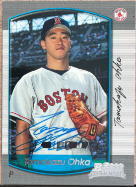 桜花友選手のサイン入り 2000 年ボウマン ベースボールカード - ボストン・レッドソックス