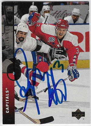 Sylvain Cote Signed 1994-95 Upper Deck Hockey Card - Washington Capitals