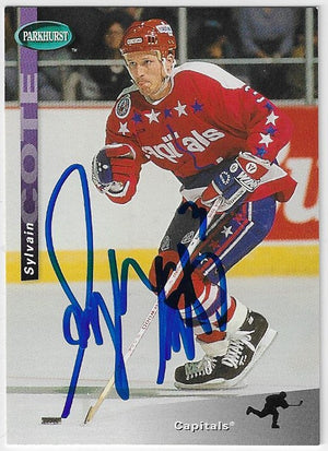 Sylvain Cote Signed 1994-95 Parkhurst SE Hockey Card - Washington Capitals
