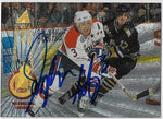Sylvain Cote Signed 1994-95 Pinnacle Rink Collection Hockey Card - Washington Capitals