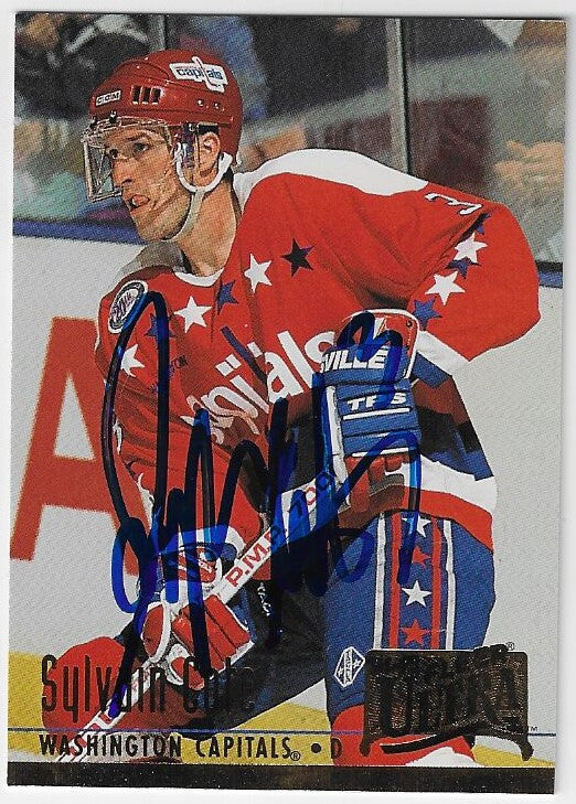 Sylvain Cote Signed 1994-95 Fleer Ultra Hockey Card - Washington Capitals