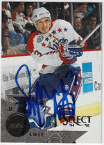 Sylvain Cote Signed 1994-95 Score Select Hockey Card - Washington Capitals