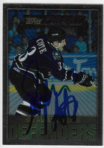 Sylvain Cote Signed 1995-96 Topps Finest Hockey Card - Washington Capitals