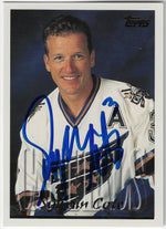 Sylvain Cote Signed 1995-96 Topps Hockey Card - Washington Capitals