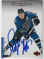 Sylvain Cote Signed 1995-96 Upper Deck Hockey Card - Washington Capitals