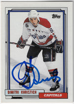 Dimitri Khristich Signed 1992-93 Topps Hockey Card - Washington Capitals