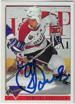 Dimitri Khristich Signed 1993-94 O-Pee-Chee Premier Hockey Card - Washington Capitals