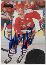 Dimitri Khristich Signed 1994-95 Donruss Hockey Card - Washington Capitals