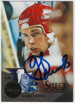 Dimitri Khristich Signed 1994-95 Score Select Hockey Card - Washington Capitals