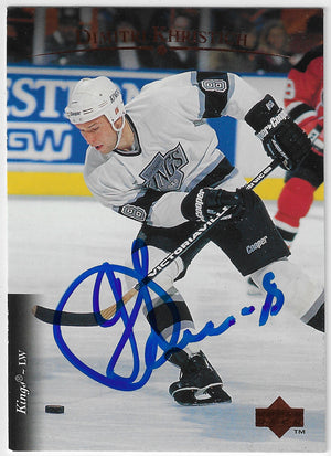 Dimitri Khristich Signed 1995-96 Upper Deck Hockey Card - Los Angeles Kings