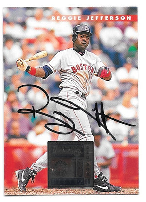 Reggie Jefferson Signed 1996 Donruss Baseball Card - Boston Red Sox