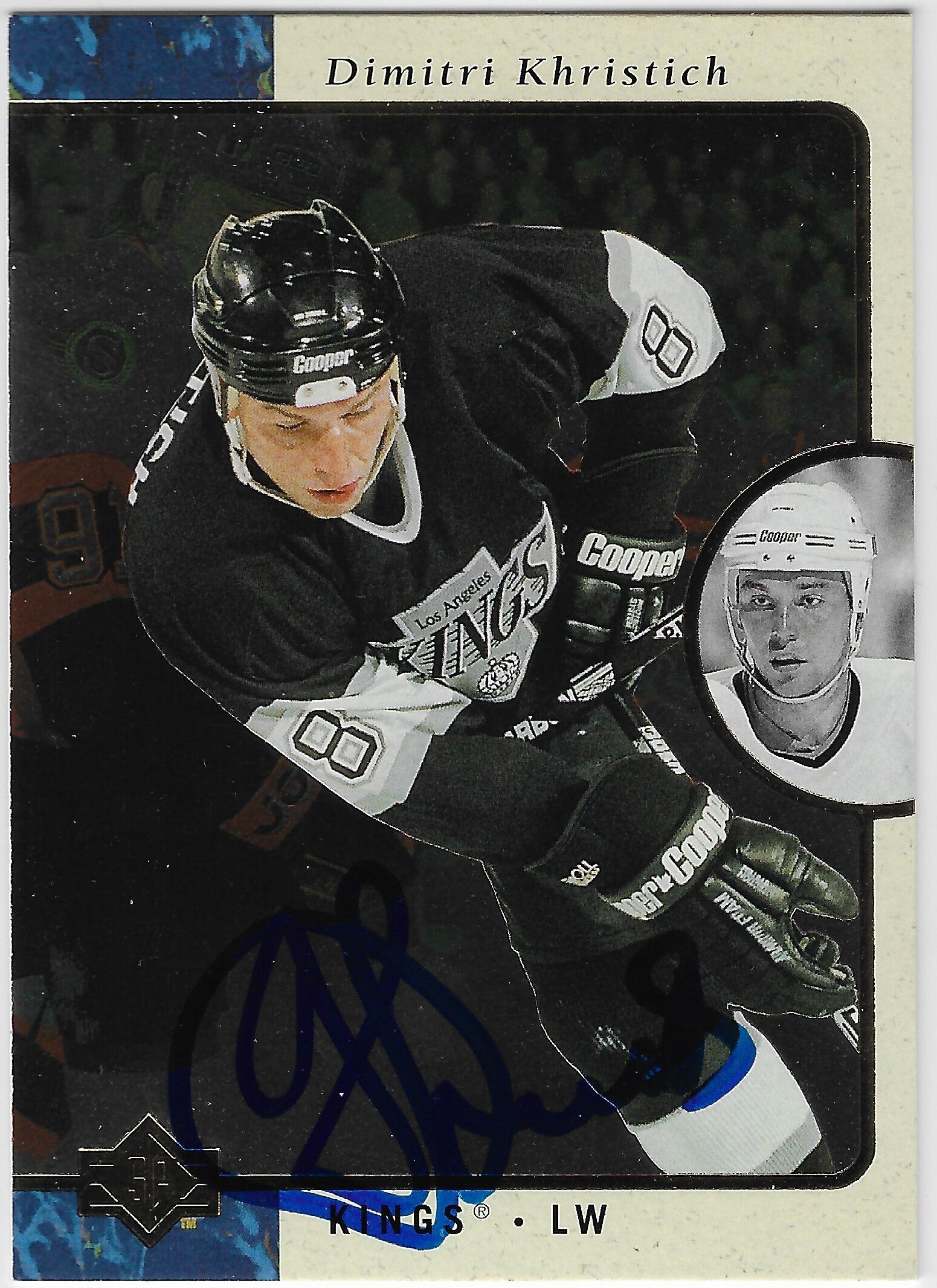 Dimitri Khristich Signed 1995-96 SP Hockey Card - Los Angeles Kings