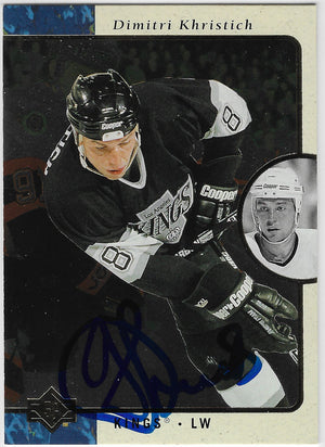 Dimitri Khristich Signed 1995-96 SP Hockey Card - Los Angeles Kings