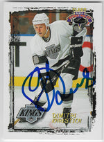 Dimitri Khristich Signed 1996-97 Fleer NHL Picks Hockey Card - Los Angeles Kings