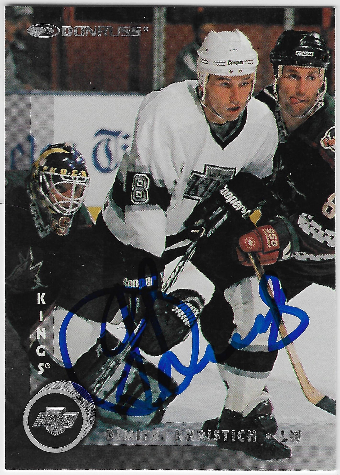 Dimitri Khristich Signed 1997-98 Donruss Hockey Card - Los Angeles Kings