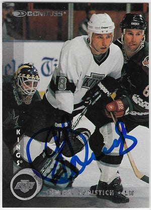Dimitri Khristich Signed 1997-98 Donruss Hockey Card - Los Angeles Kings