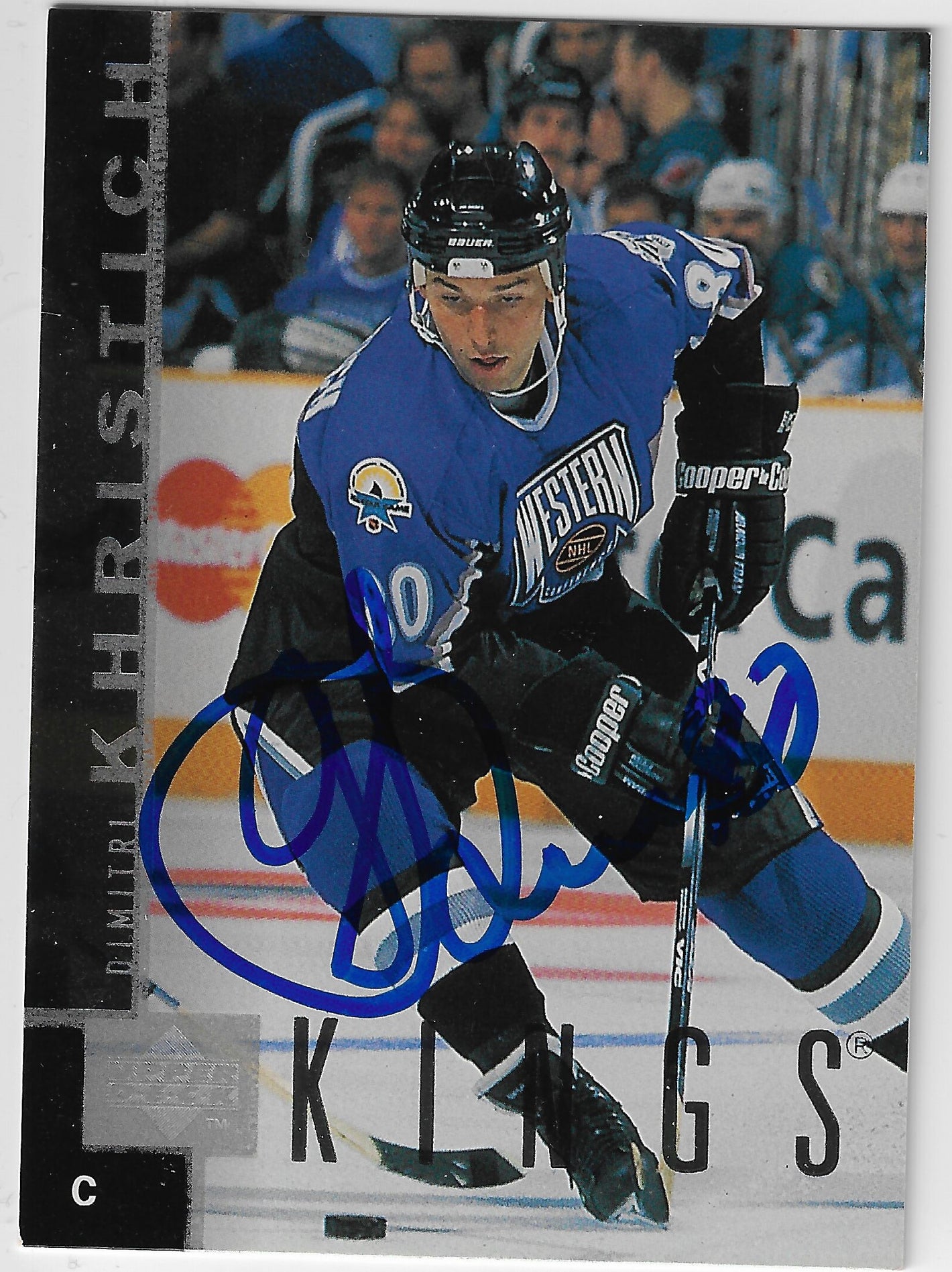 Dimitri Khristich Signed 1997-98 Upper Deck Hockey Card - Los Angeles Kings