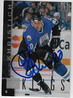 Dimitri Khristich Signed 1997-98 Upper Deck Hockey Card - Los Angeles Kings