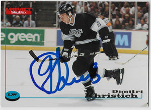 Dimitri Khristich Signed 1996-97 Skybox Impact Hockey Card - Los Angeles Kings