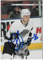 Dimitri Khristich Signed 1996-97 Donruss Hockey Card - Los Angeles Kings