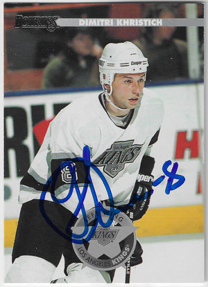 Dimitri Khristich Signed 1996-97 Donruss Hockey Card - Los Angeles Kings