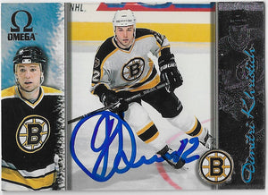 Dimitri Khristich Signed 1997-98 Pacific Omega Hockey Card - Boston Bruins