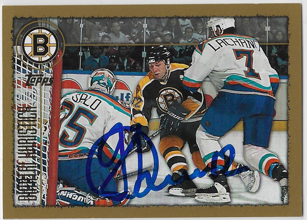 Dimitri Khristich Signed 1998-99 Topps Hockey Card - Boston Bruins