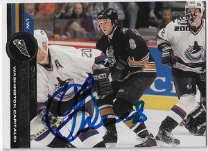 Dimitri Khristich Signed 2001-02 Pacific Hockey Card - Washington Capitals
