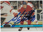 Stephane Richer Signed 1991-92 Stadium Club Hockey Card - Montreal Canadiens