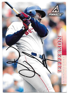 Reggie Jefferson Signed 1998 Pinnacle Baseball Card - Boston Red Sox
