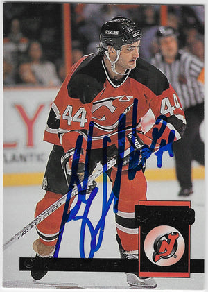 Stephane Richer Signed 1993-94 Donruss Hockey Card - New Jersey Devils