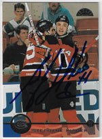 Stephane Richer Signed 1996-97 Leaf Hockey Card - New Jersey Devils