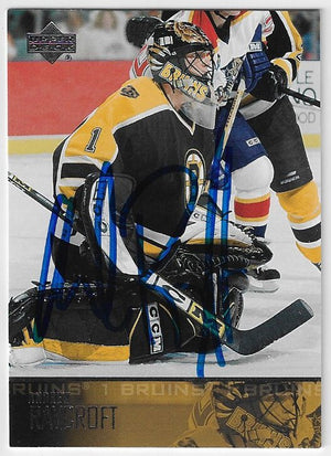 Andrew Raycroft Signed 2003-04 Upper Deck Hockey Card - Boston Bruins