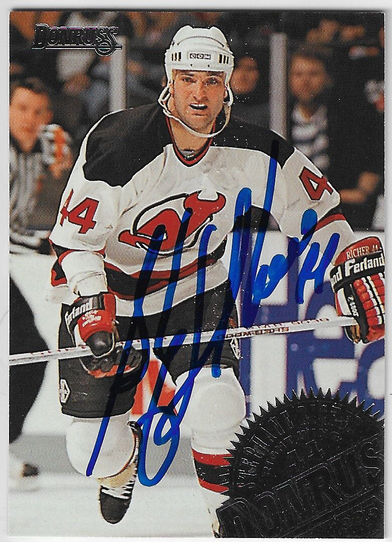 Stephane Richer Signed 1994-95 Donruss Hockey Card - New Jersey Devils