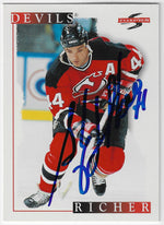 Stephane Richer Signed 1995-96 Score Hockey Card - New Jersey Devils
