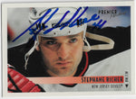 Stephane Richer Signed 1994-95 Topps Premier Hockey Card - New Jersey Devils