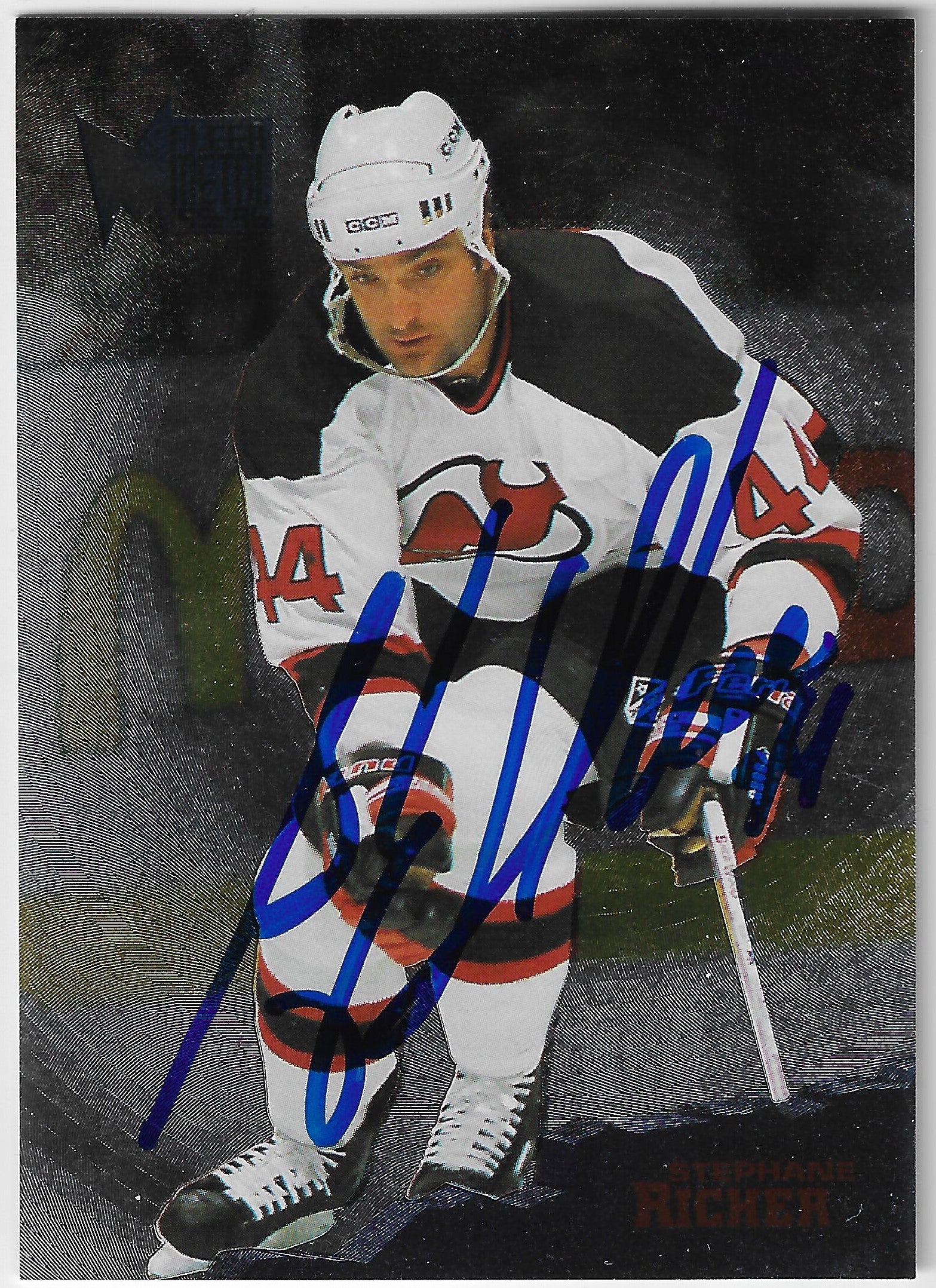 Stephane Richer Signed 1995-96 Fleer Metal Hockey Card - New Jersey Devils