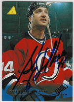 Stephane Richer Signed 1995-96 Pinnacle Hockey Card - New Jersey Devils
