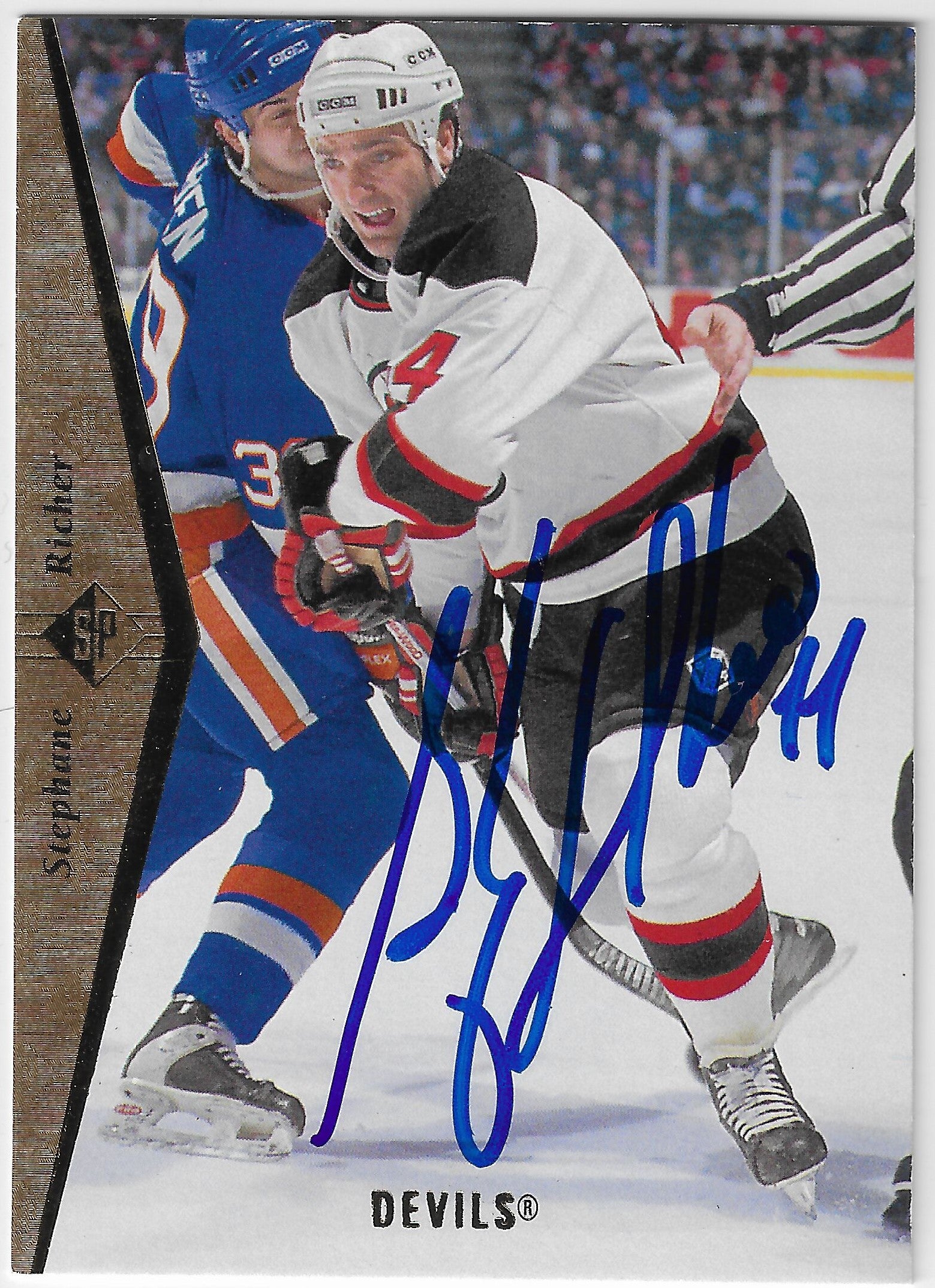 Stephane Richer Signed 1994-95 SP Hockey Card - New Jersey Devils