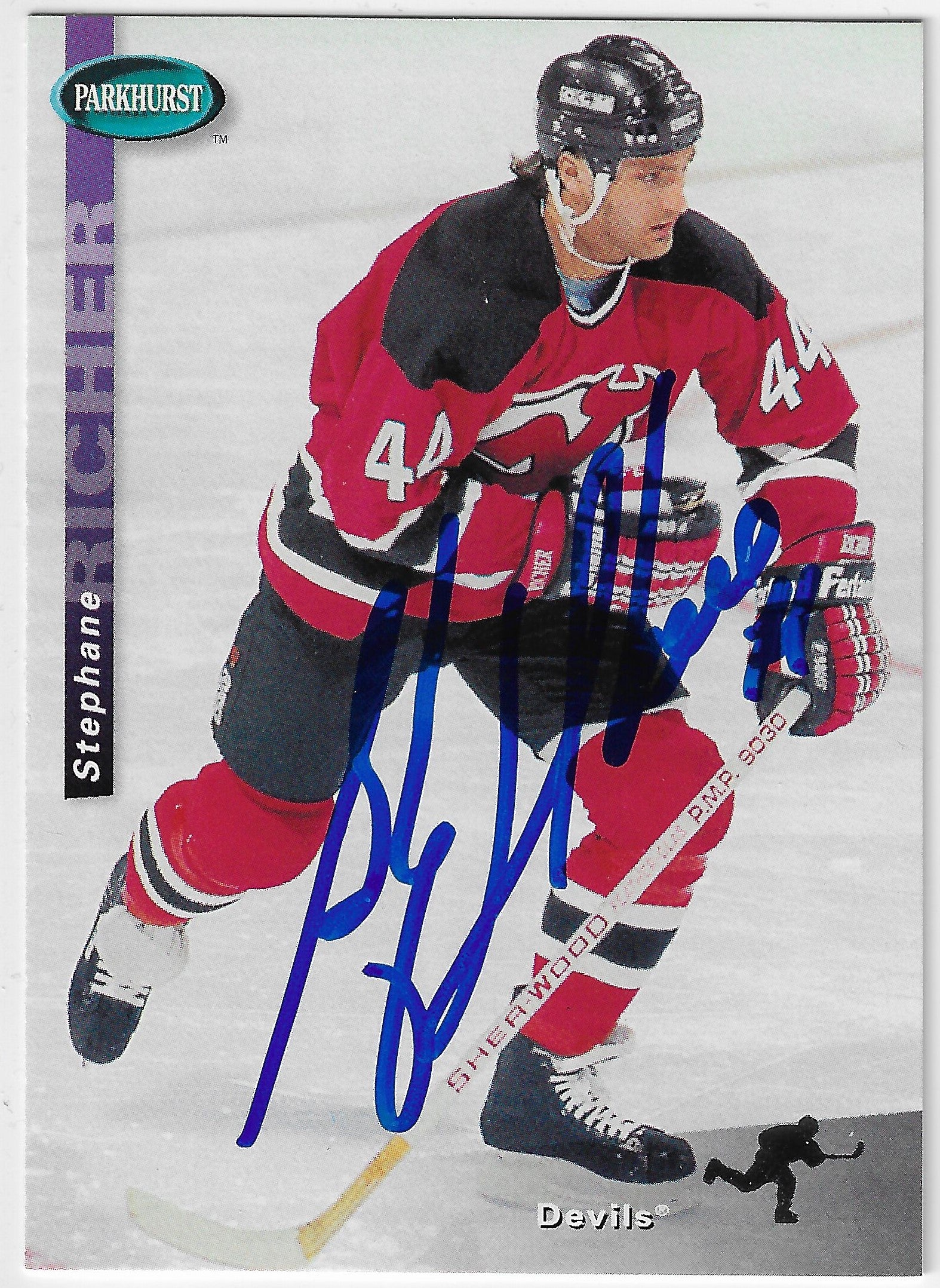 Stephane Richer Signed 1994-95 Parkhurst SE Hockey Card - New Jersey Devils