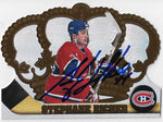 Stephane Richer Signed 1997-98 Pacific Crown Royale Hockey Card - Montreal Canadiens