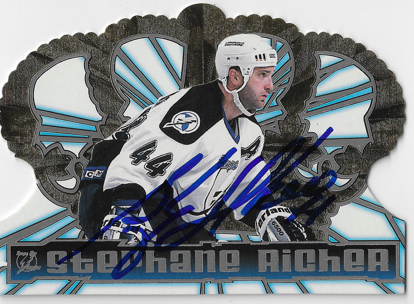Stephane Richer Signed 1998-99 Pacific Crowne Royale Hockey Card - Tampa Bay Lightning